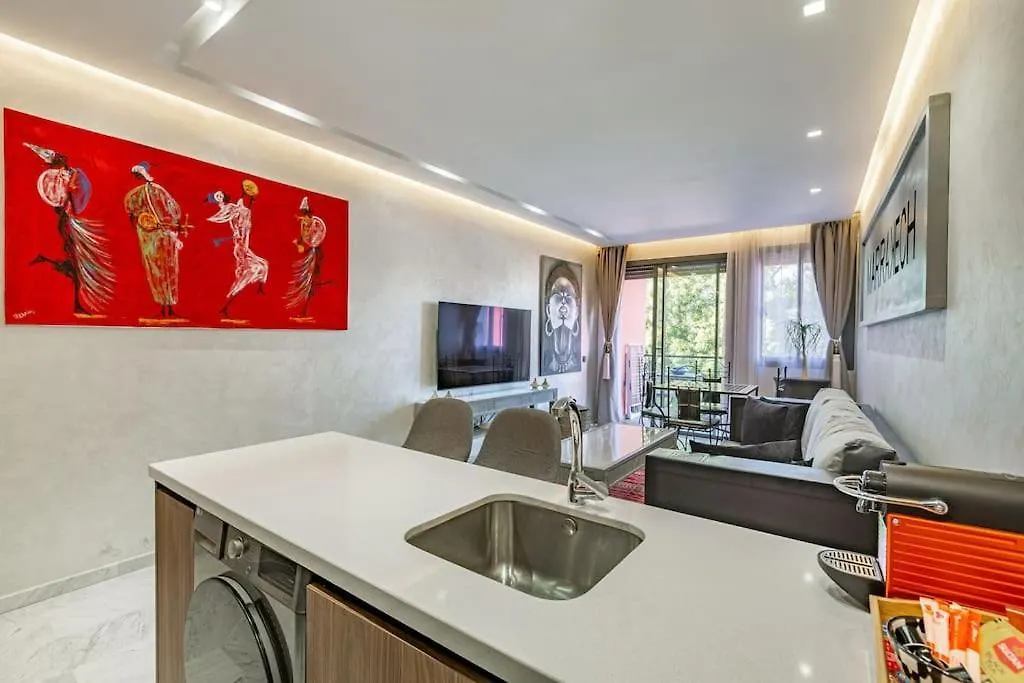 New ! Bright And Comfortable App In City Center Marrakesh 0*,